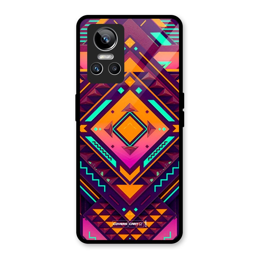 Creative Rhombus Glass Back Case for Realme GT Neo 3