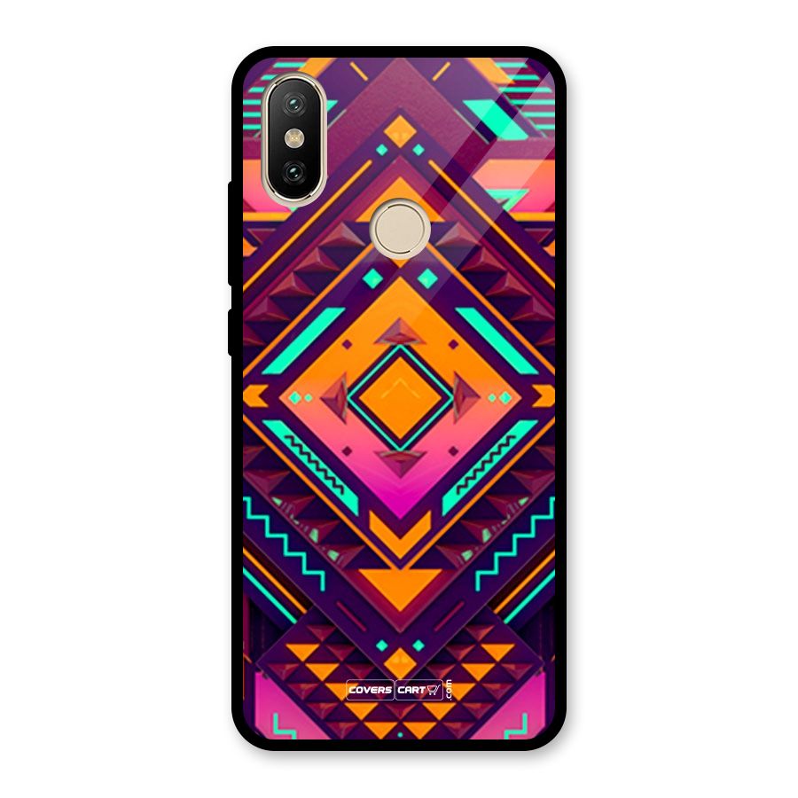 Creative Rhombus Glass Back Case for Redmi A2