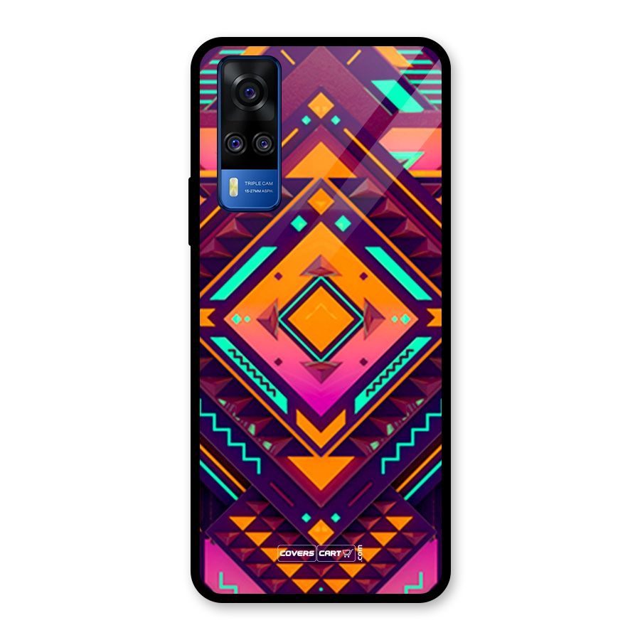 Creative Rhombus Glass Back Case for Vivo Y31