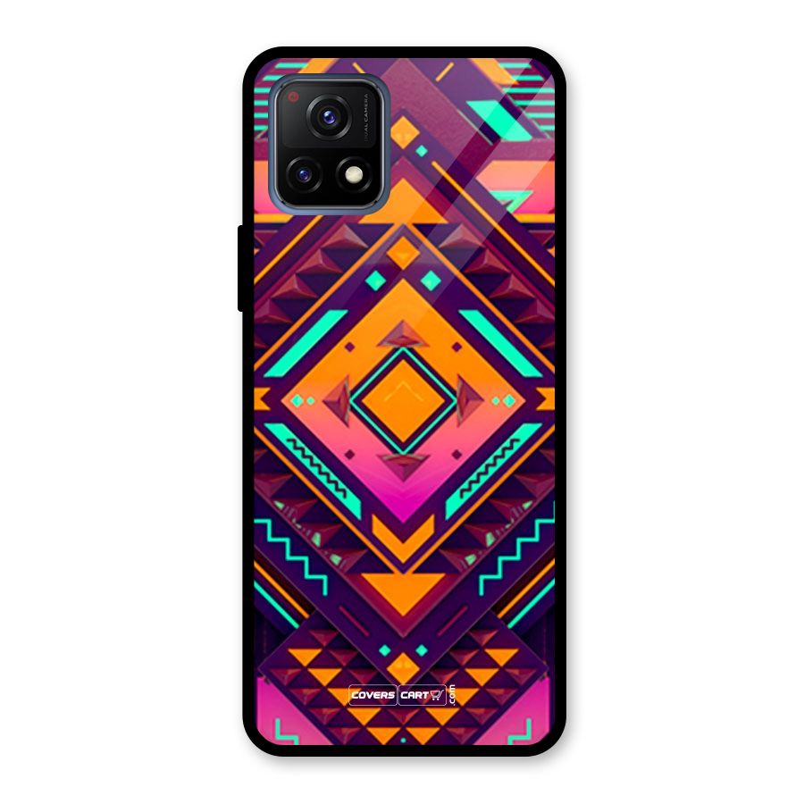 Creative Rhombus Glass Back Case for Vivo Y72 5G