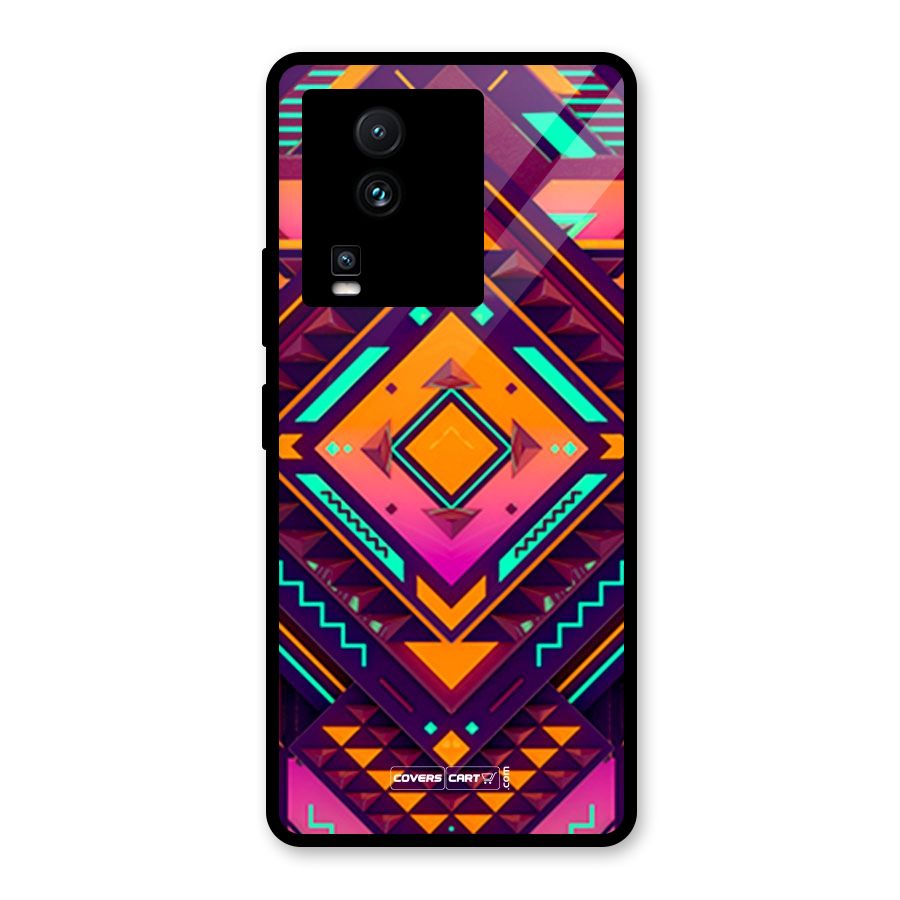 Creative Rhombus Glass Back Case for Vivo iQOO Neo 7 Pro