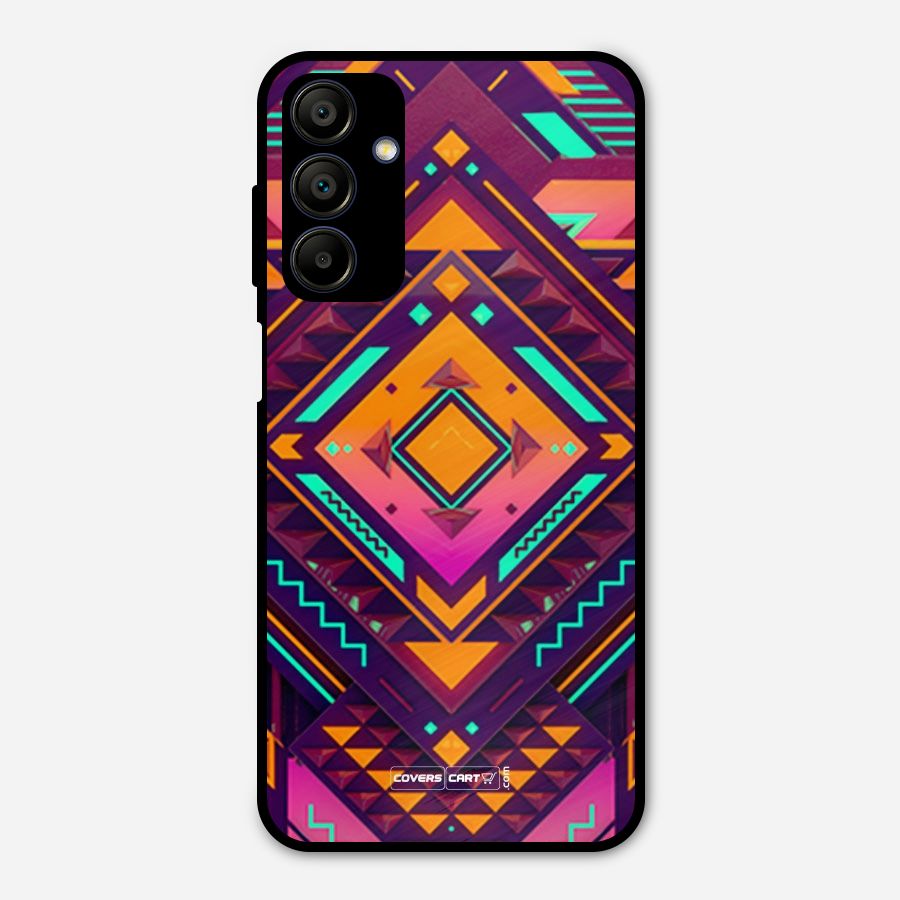 Creative Rhombus Metal Back Case for Galaxy A15 5G