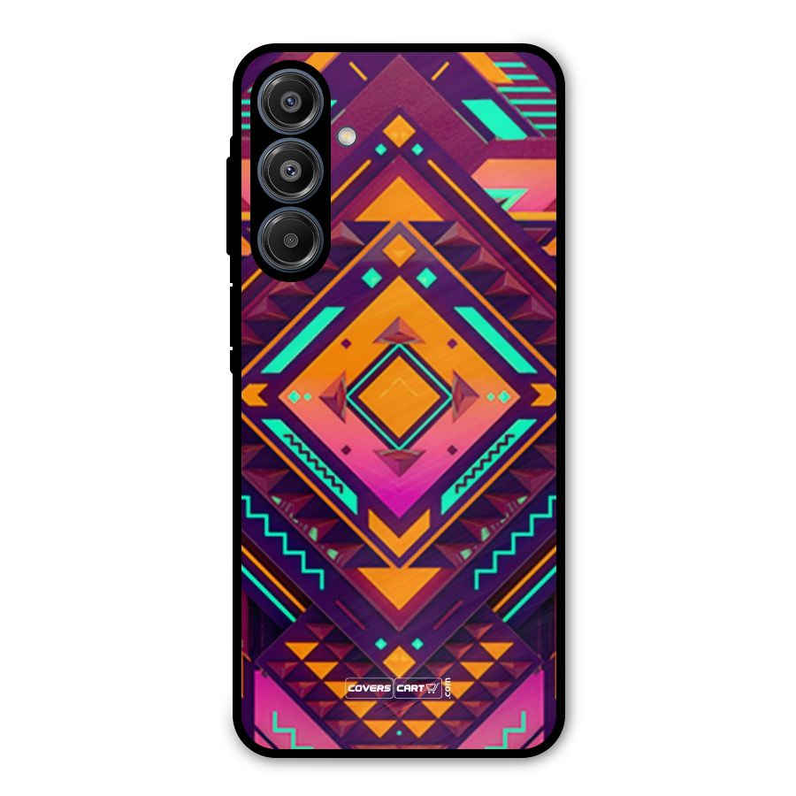 Creative Rhombus Metal Back Case for Galaxy A16 5G