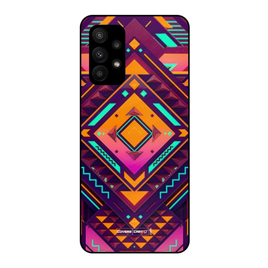Creative Rhombus Metal Back Case for Galaxy A23
