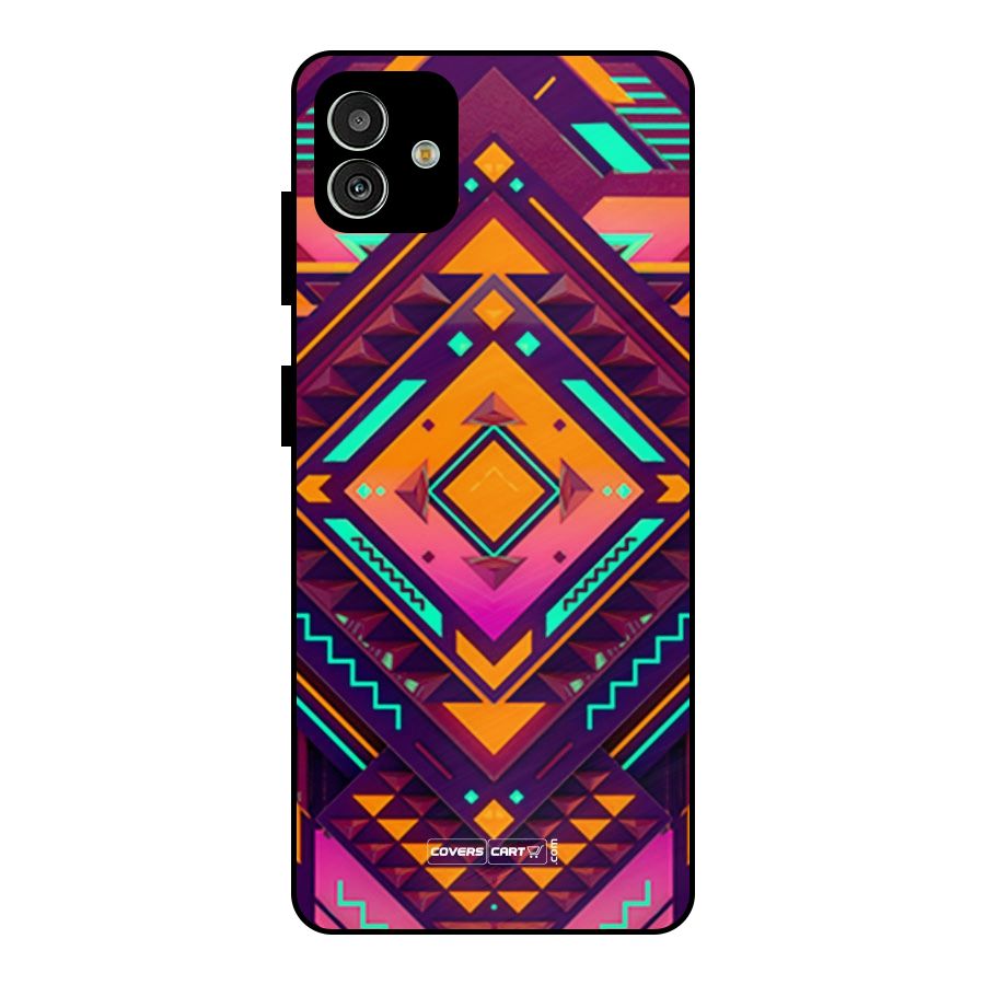 Creative Rhombus Metal Back Case for Galaxy M13 5G