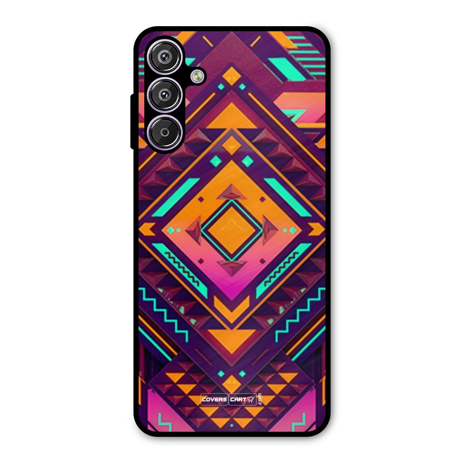 Creative Rhombus Metal Back Case for Galaxy M15