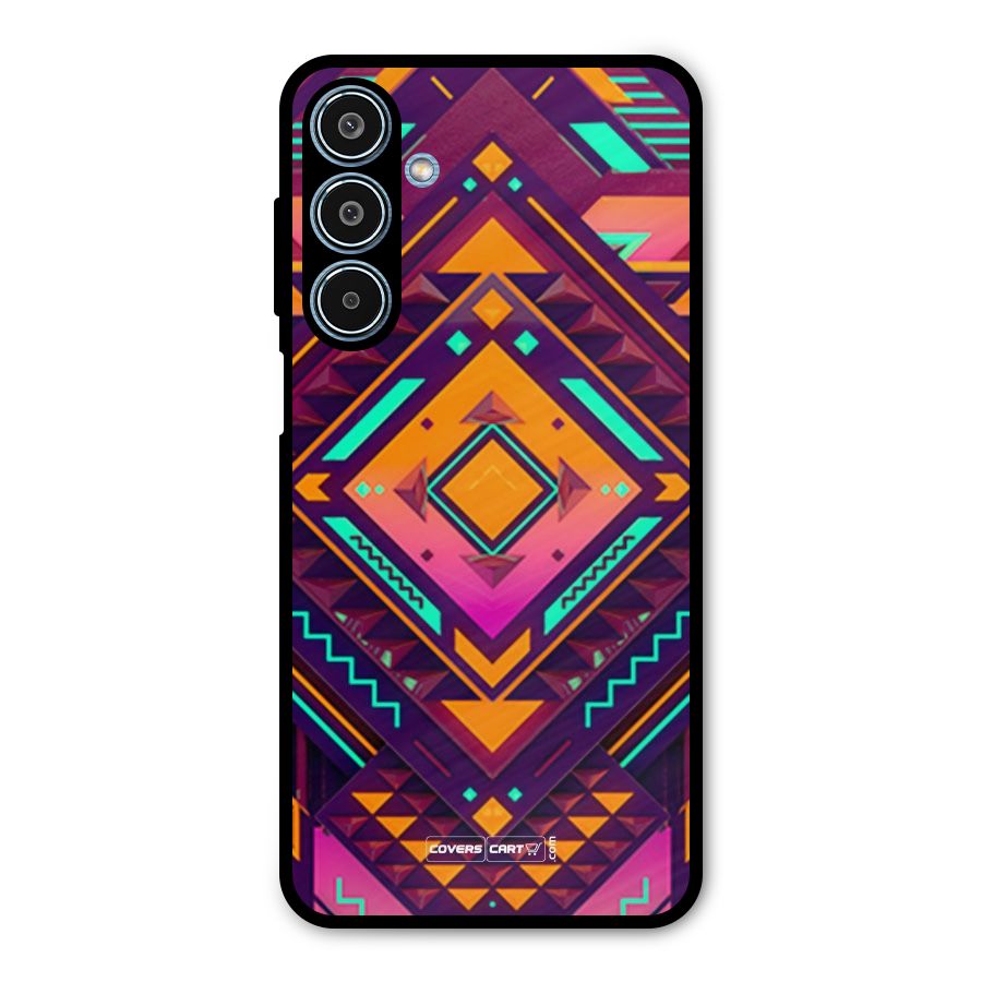 Creative Rhombus Metal Back Case for Galaxy M35