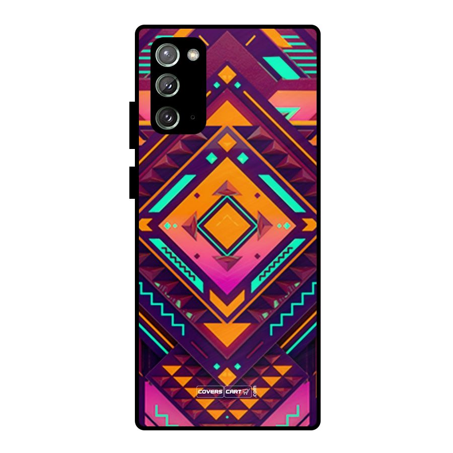 Creative Rhombus Metal Back Case for Galaxy Note 20