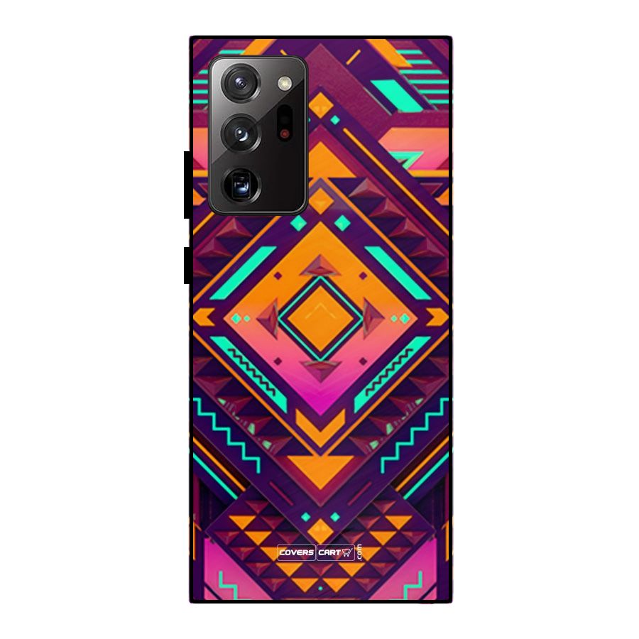 Creative Rhombus Metal Back Case for Galaxy Note 20 Ultra