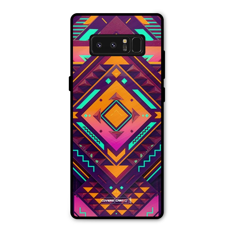 Creative Rhombus Metal Back Case for Galaxy Note 8