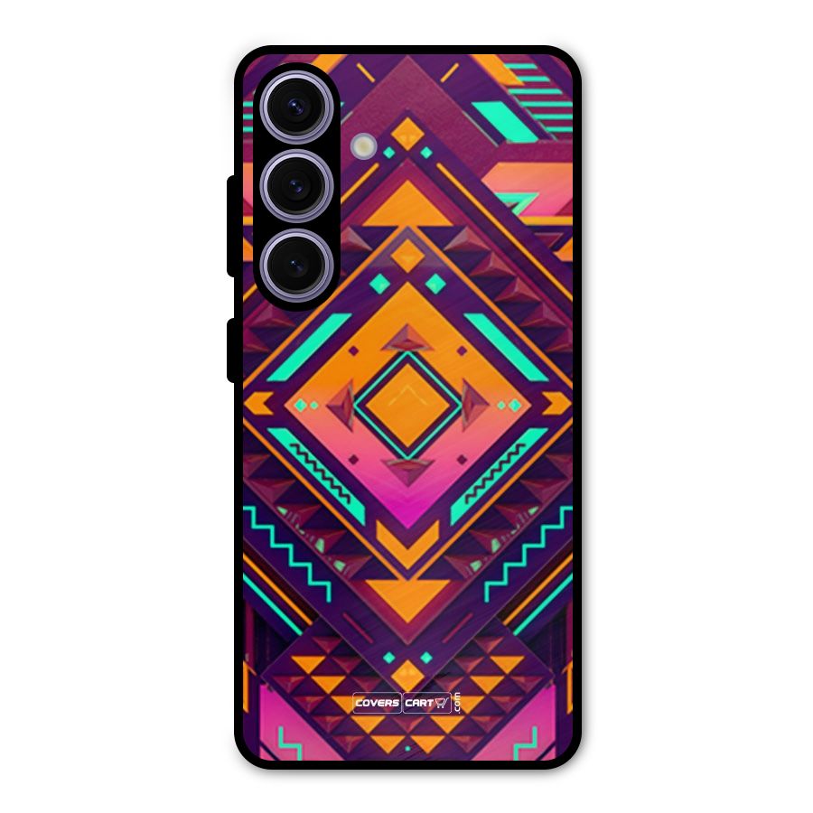 Creative Rhombus Metal Back Case for Galaxy S24