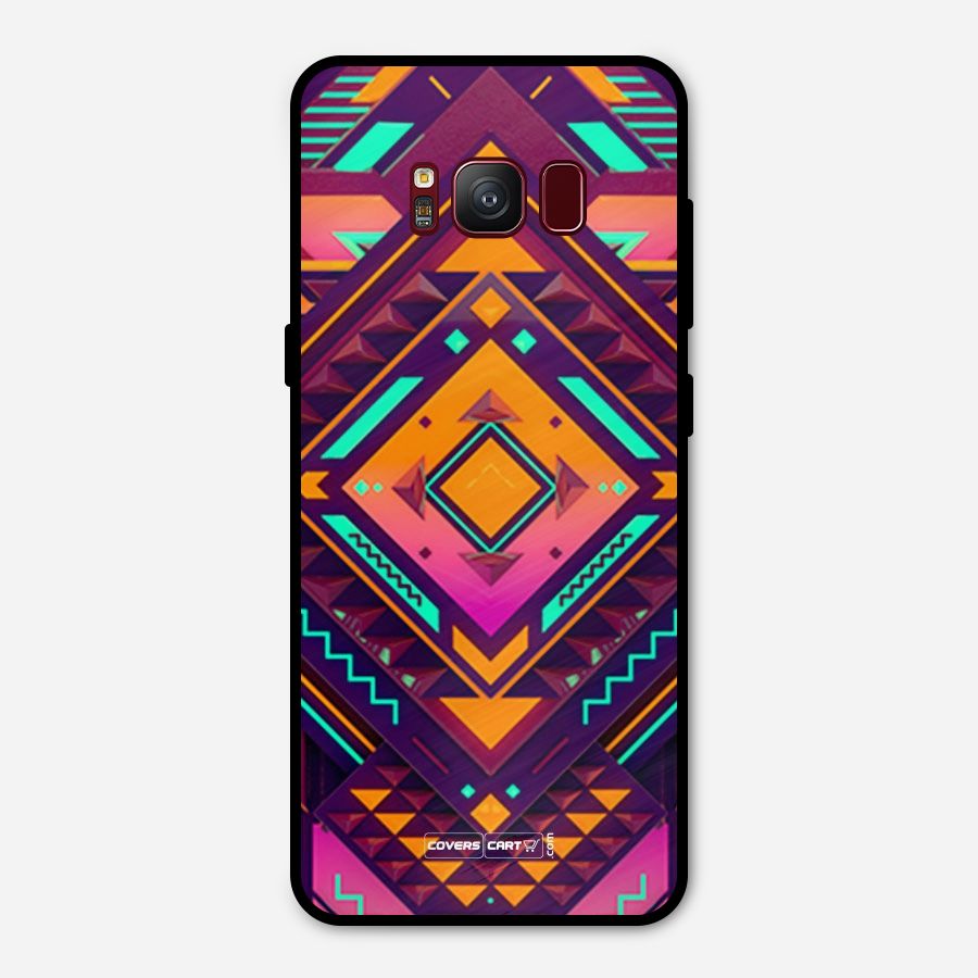 Creative Rhombus Metal Back Case for Galaxy S8