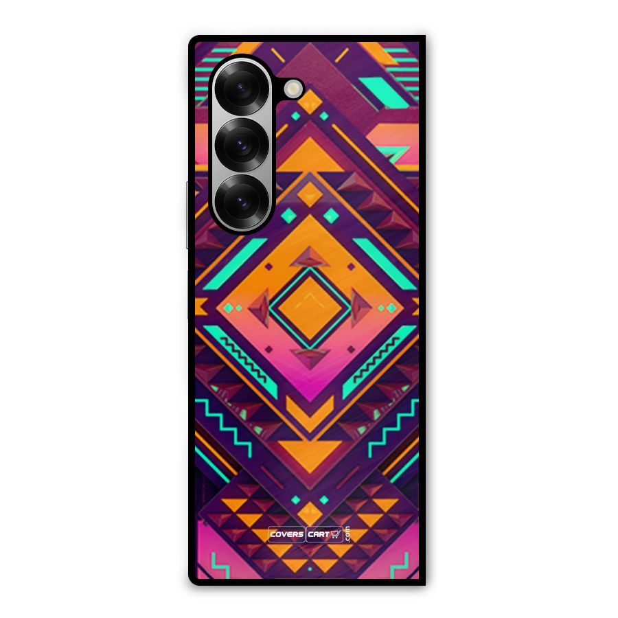 Creative Rhombus Metal Back Case for Galaxy Z Fold6