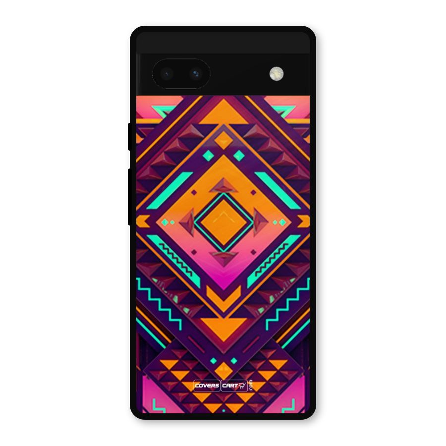 Creative Rhombus Metal Back Case for Google Pixel 6a