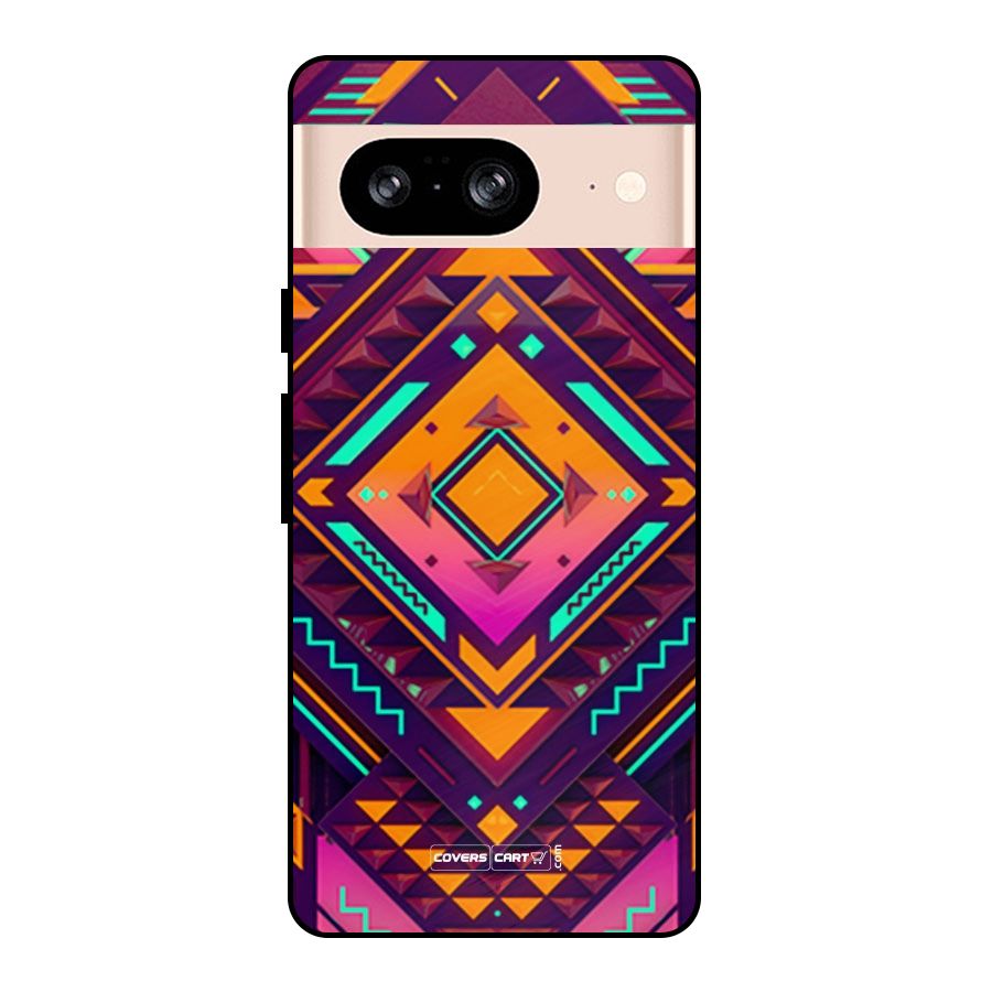 Creative Rhombus Metal Back Case for Google Pixel 8