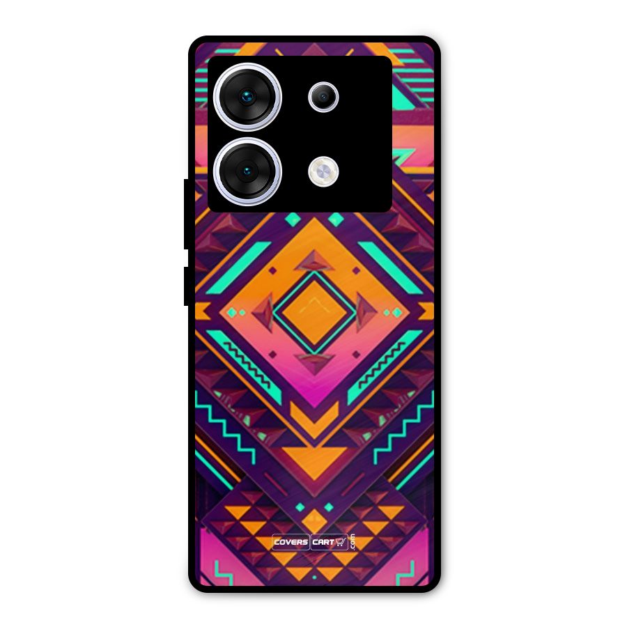 Creative Rhombus Metal Back Case for Infinix Zero 30 5G