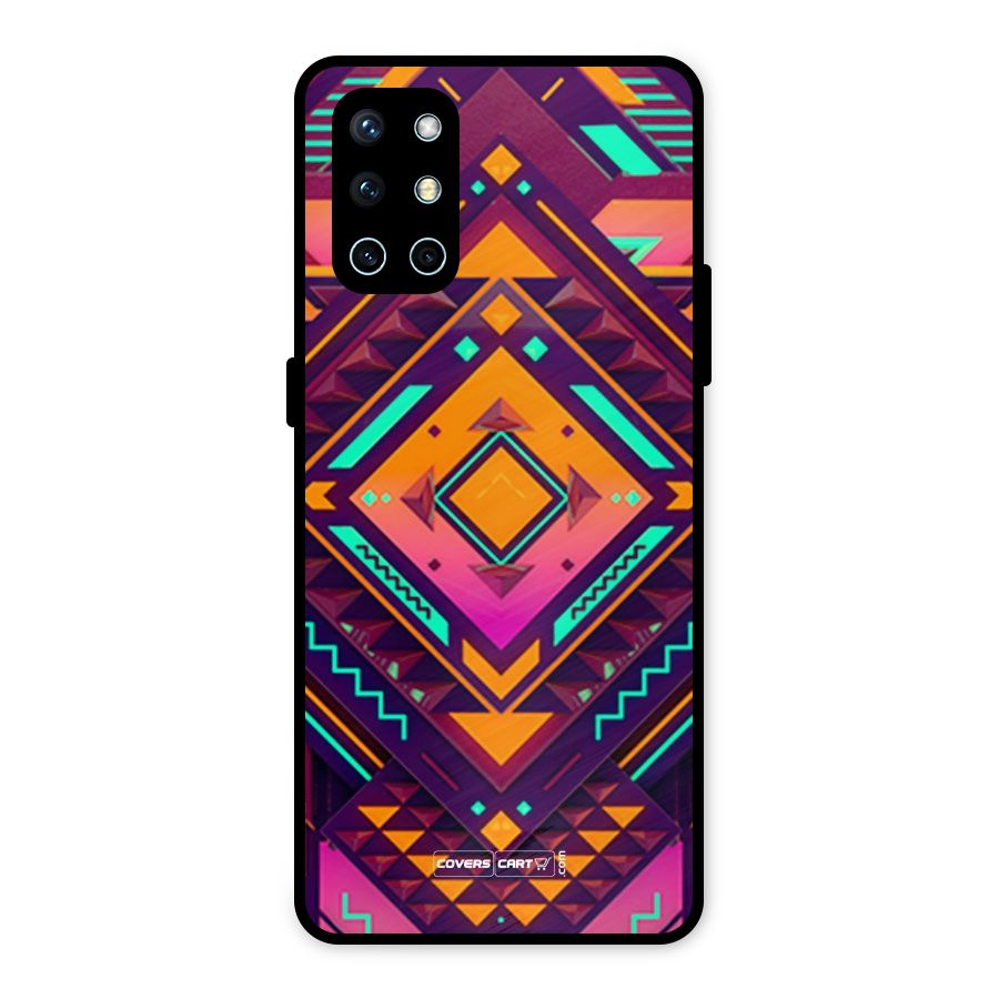 Creative Rhombus Metal Back Case for OnePlus 9R