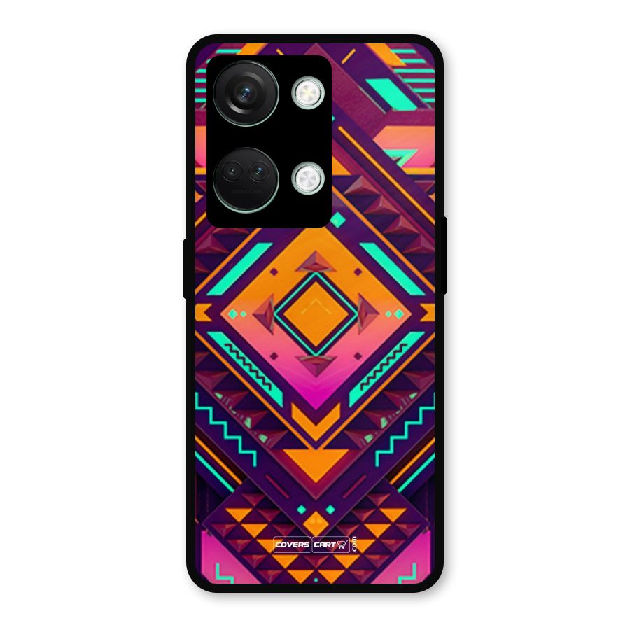 Creative Rhombus Metal Back Case for OnePlus Nord 3