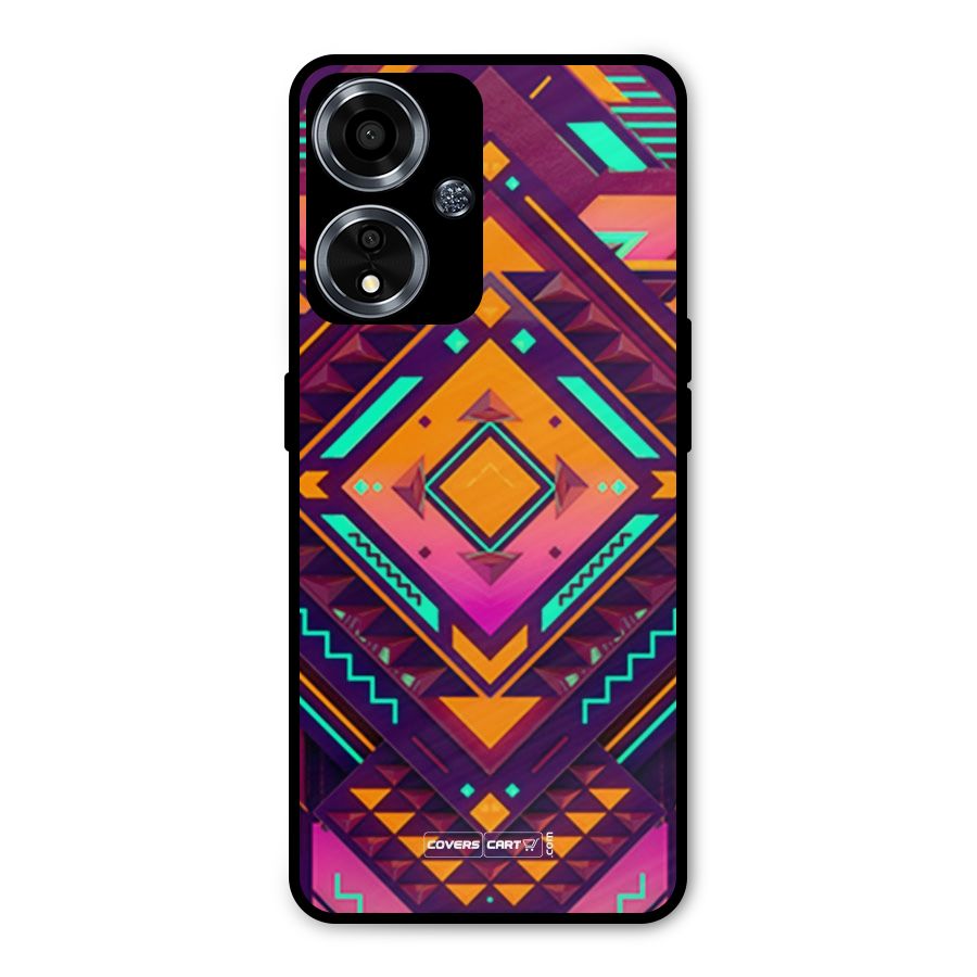 Creative Rhombus Metal Back Case for Oppo A59
