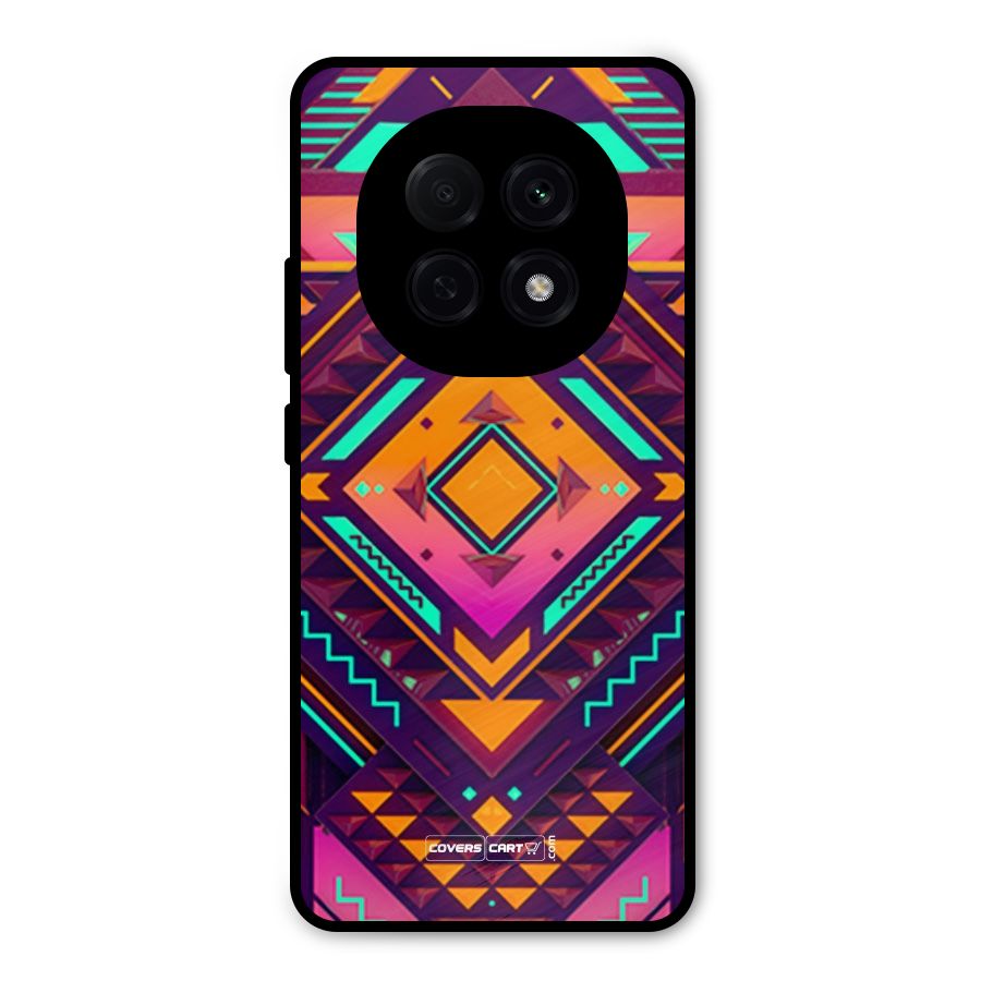 Creative Rhombus Metal Back Case for Oppo F29 Pro