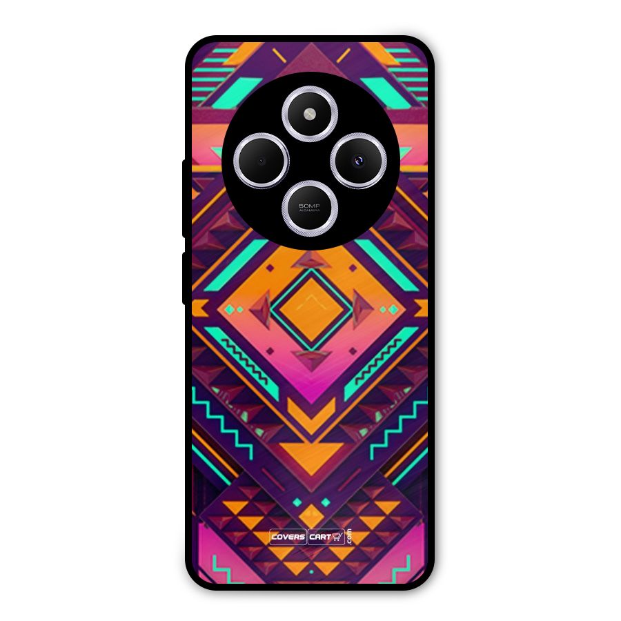 Creative Rhombus Metal Back Case for Poco M7
