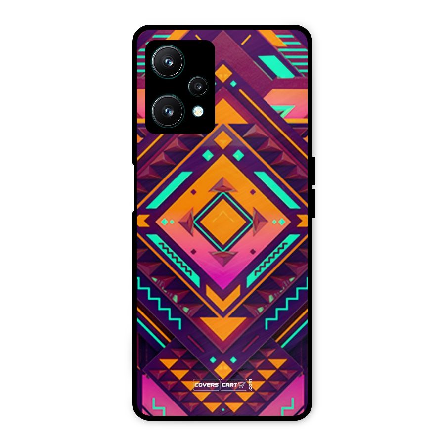 Creative Rhombus Metal Back Case for Realme 9 Pro 5G