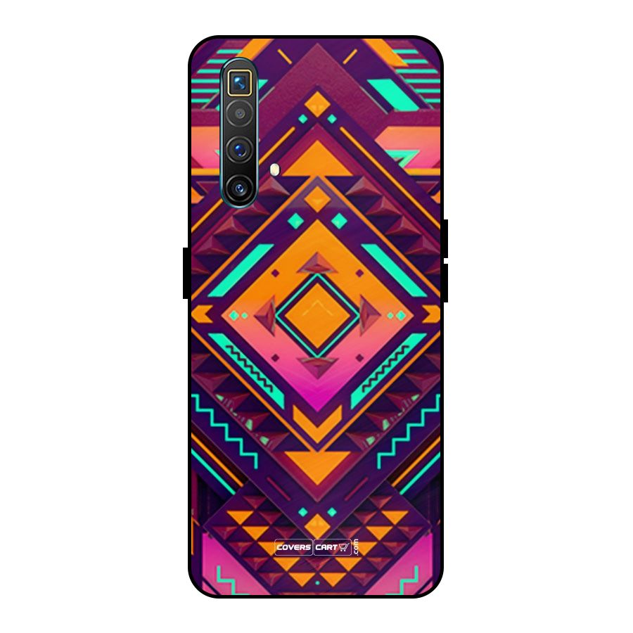 Creative Rhombus Metal Back Case for Realme X3 SuperZoom