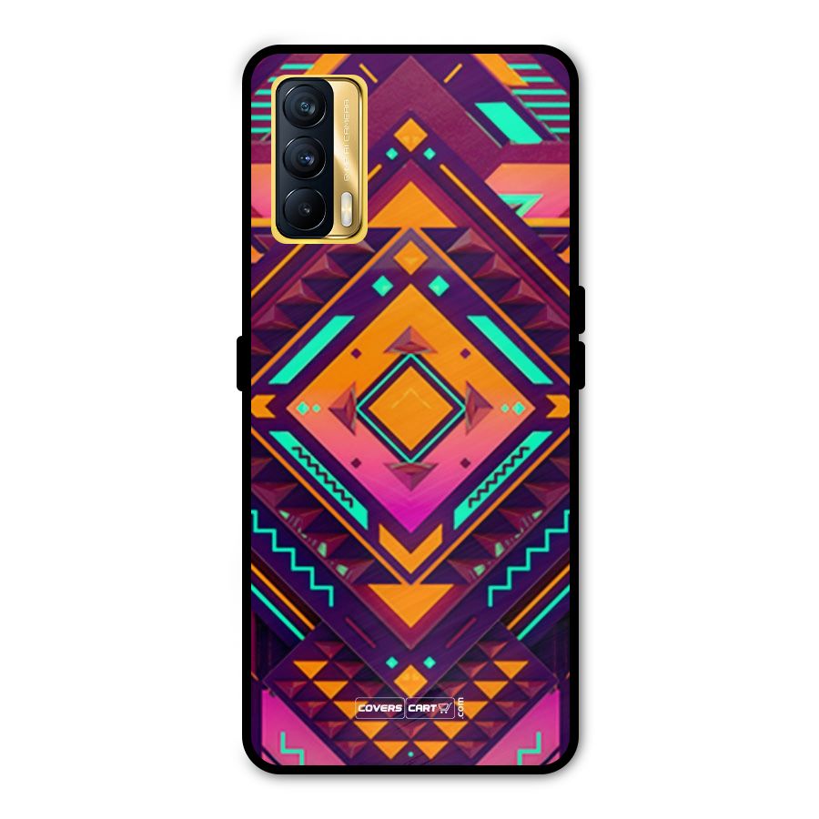 Creative Rhombus Metal Back Case for Realme X7