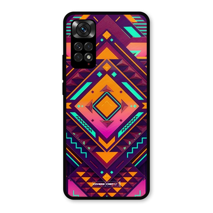 Creative Rhombus Metal Back Case for Redmi Note 11s