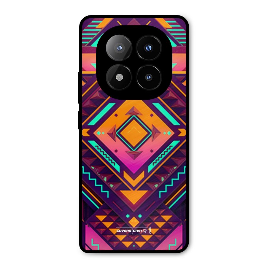 Creative Rhombus Metal Back Case for Redmi Note 14 Pro Plus 5G
