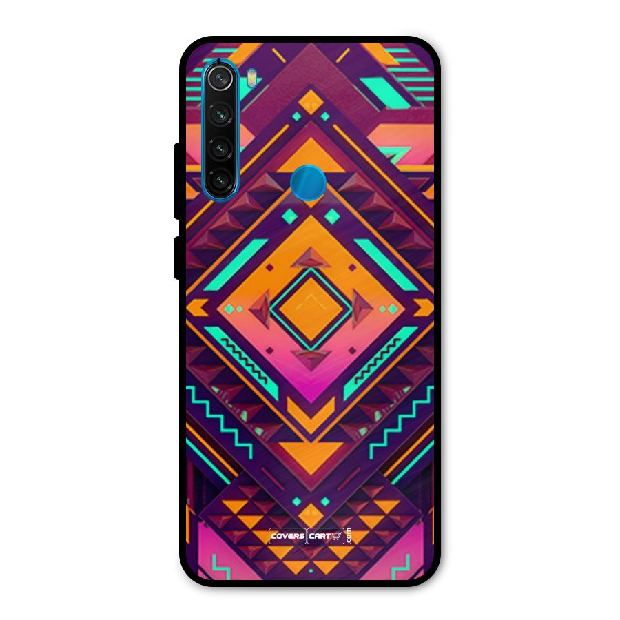 Creative Rhombus Metal Back Case for Redmi Note 8
