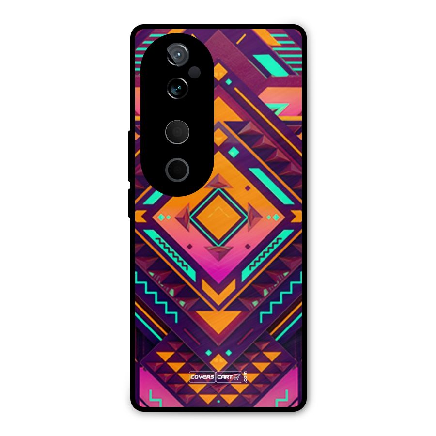 Creative Rhombus Metal Back Case for Vivo T3 Ultra