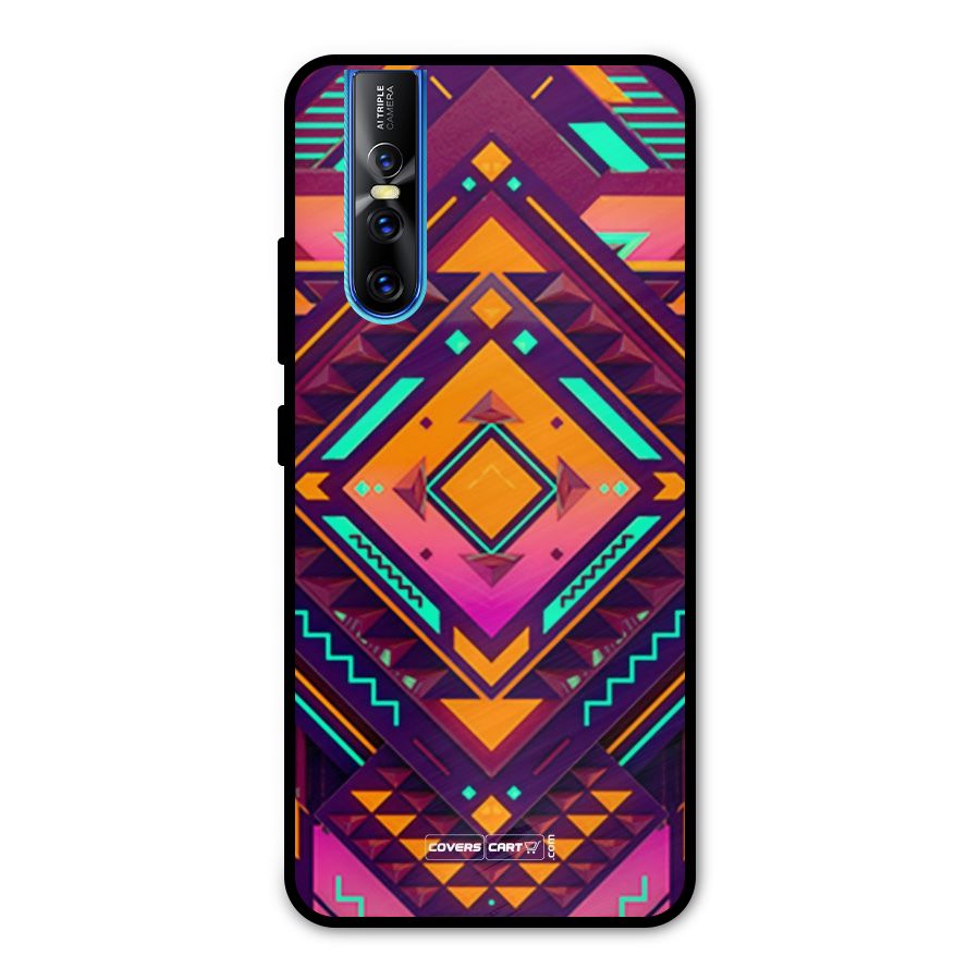 Creative Rhombus Metal Back Case for Vivo V15 Pro