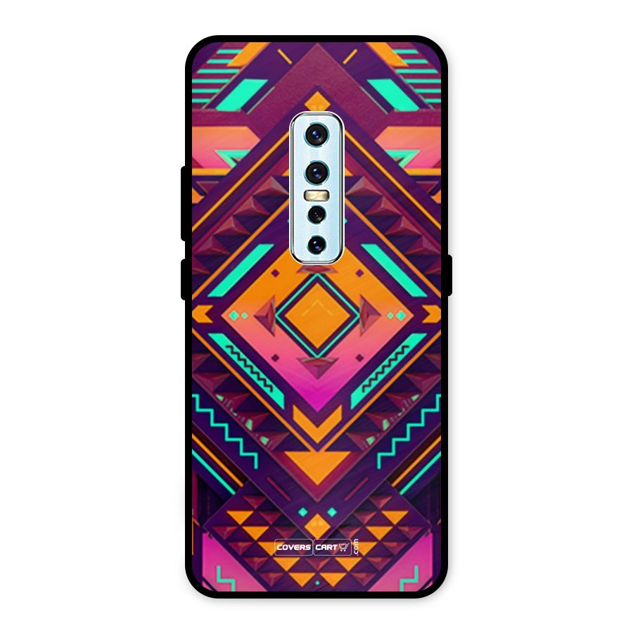 Creative Rhombus Metal Back Case for Vivo V17 Pro