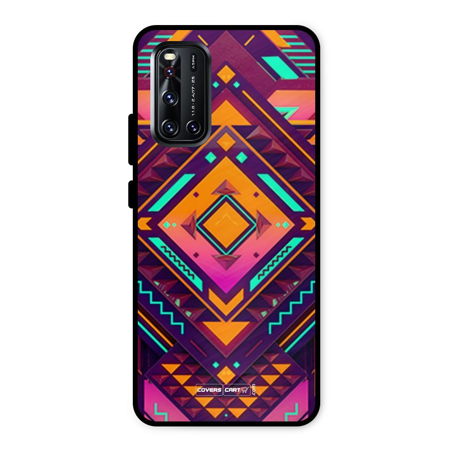 Creative Rhombus Metal Back Case for Vivo V19