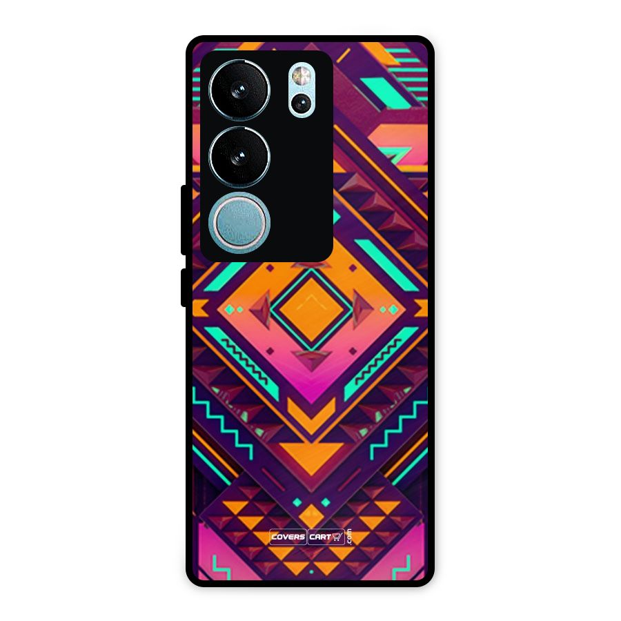Creative Rhombus Metal Back Case for Vivo V29