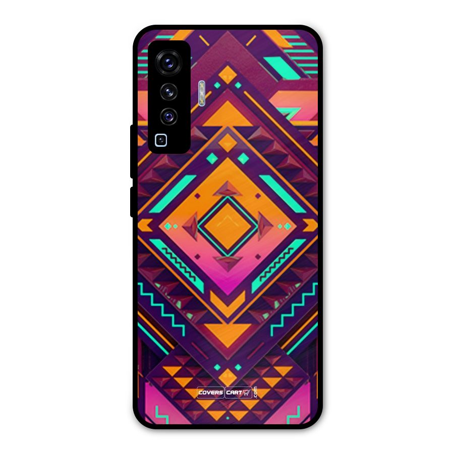 Creative Rhombus Metal Back Case for Vivo X50
