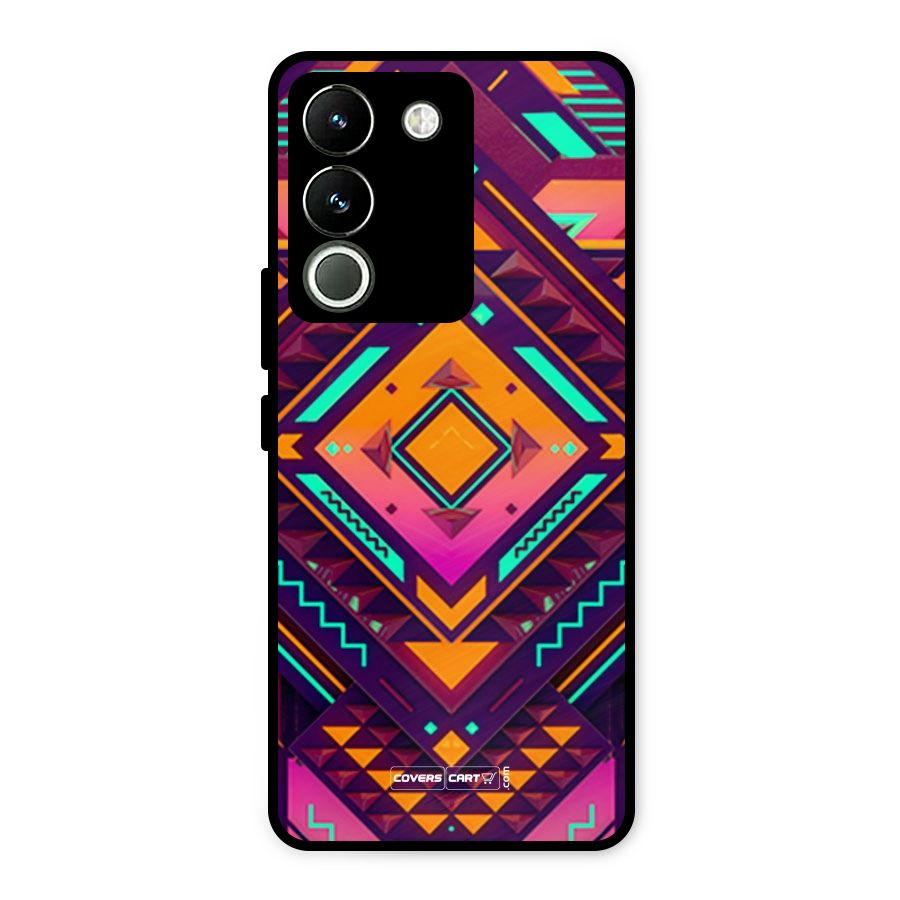 Creative Rhombus Metal Back Case for Vivo Y200