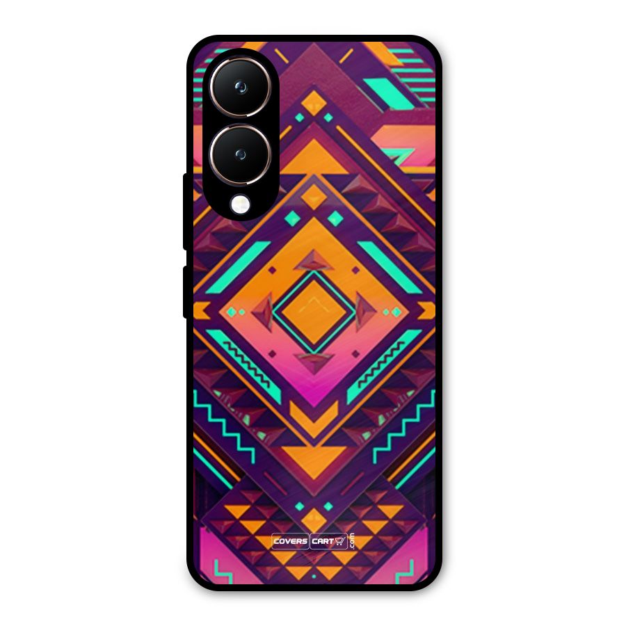 Creative Rhombus Metal Back Case for Vivo Y28