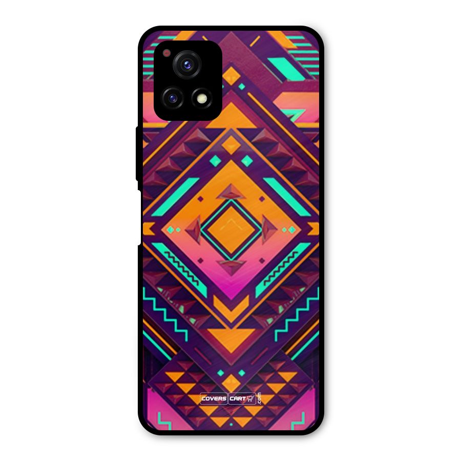 Creative Rhombus Metal Back Case for Vivo Y72 5G