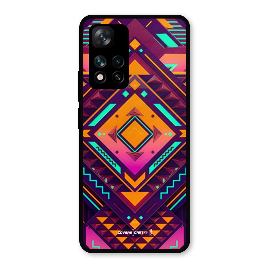 Creative Rhombus Metal Back Case for Xiaomi 11i 5G