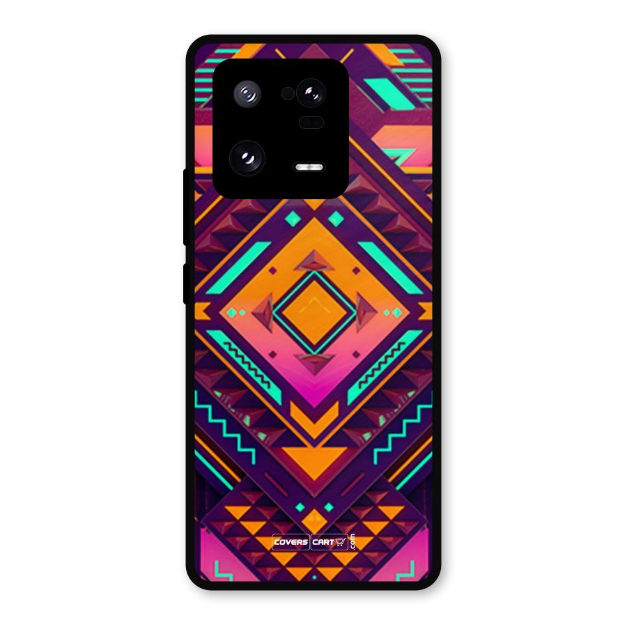 Creative Rhombus Metal Back Case for Xiaomi 13 Pro