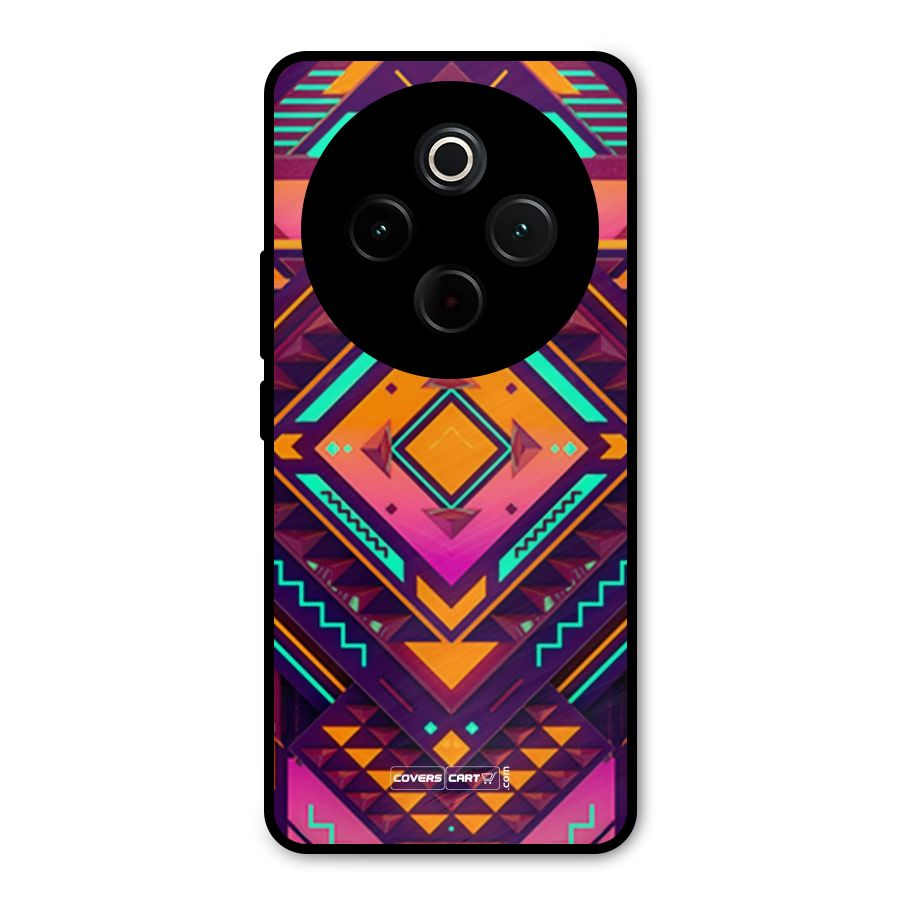 Creative Rhombus Metal Back Case for iQOO Z10