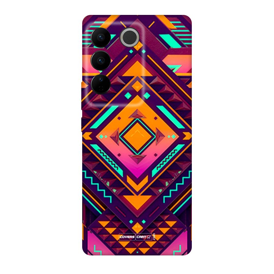 Creative Rhombus Original Polycarbonate Back Case for Vivo V27