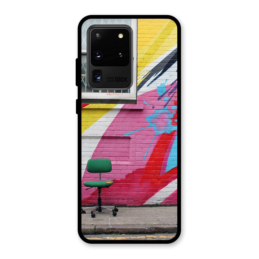 Creative Wall Art Glass Back Case for Galaxy S20 Ultra