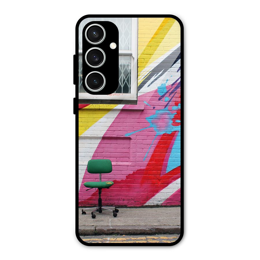 Creative Wall Art Glass Back Case for Galaxy S23 FE