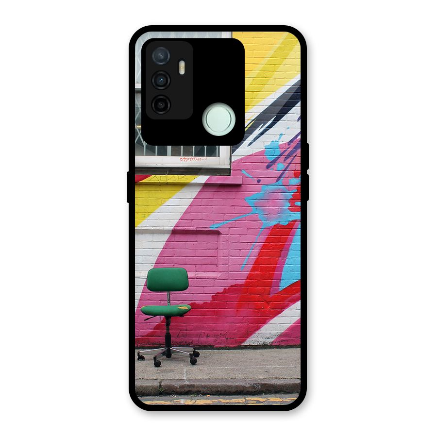 Creative Wall Art Glass Back Case for Oppo A53