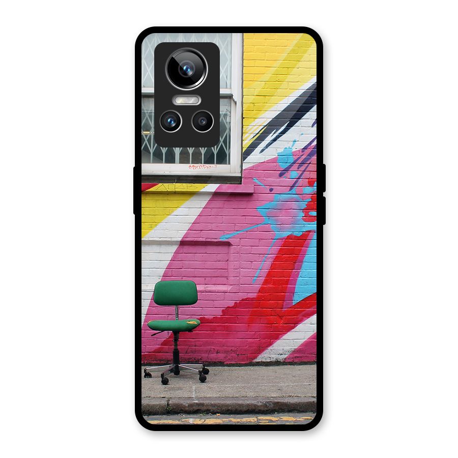 Creative Wall Art Glass Back Case for Realme GT Neo 3