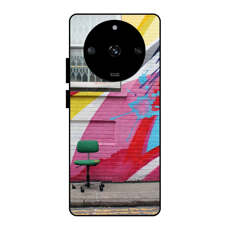 Creative Wall Art Glass Back Case for Realme Narzo 60 5G