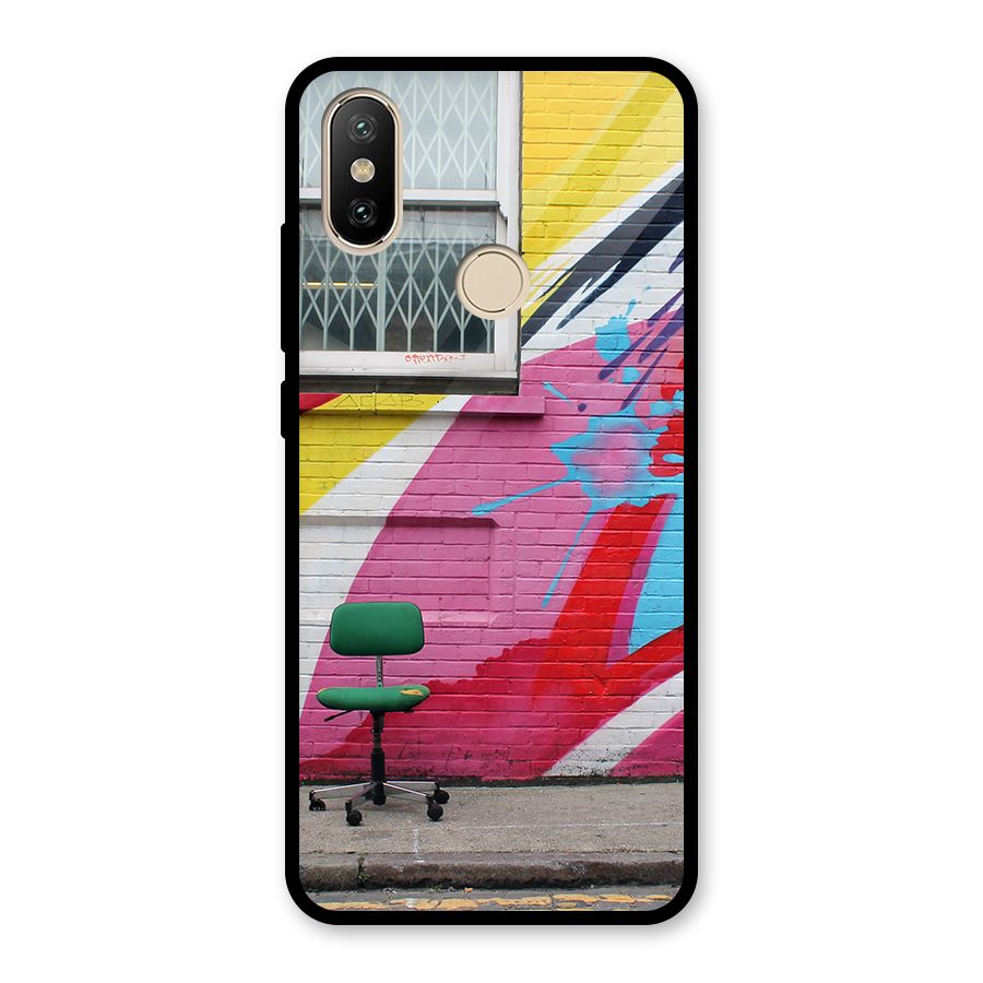 Creative Wall Art Glass Back Case for Redmi A2